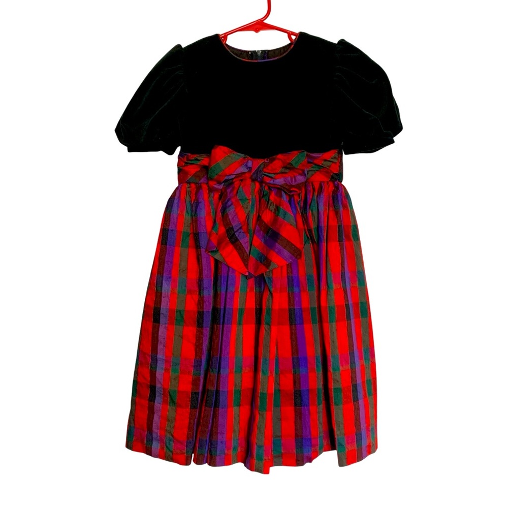 Vintage Sylvia Whyte Holiday Dress Size 5